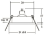 BRUM EB-Strahler, quadr. ONE-    2111.07 