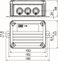 OBO T100ED 4x4AD Kabelabzweigkasten 