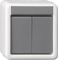 GIRA 516230 Taster-BA 2fach 2-Punkt KNX 
