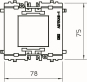 OBO ADT-K45 1 Adapter 1fach (alt) f.GEK 