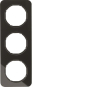 Berker Rahmen R.1 Glas, schwarz 10132116 