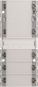 GIRA 513400 Tastsensor3 Komfort 4fach 