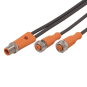 IFM Y-Verbindungskabel 2-fach M12 EVC432 