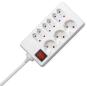 KOPP Steckdosenleiste 3+6-fach 129802002 
