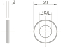 OBO WS M10 D20 A4 Unterlegscheibe M10 A4 