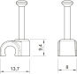 OBO 2007 35 LGR ISO-Nagel-Clip 7mm L35 