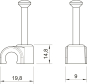 OBO 2012 35 LGR ISO-Nagel-Clip 12mm L35 