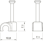 OBO 2005 25 LGR ISO-Nagel-Clip 5mm L25 