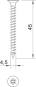 OBO 4759 4.5x45 Sprint-Schraube Senkkopf 