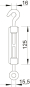 OBO 945 M12 A4 Spannschloss M12 A4 