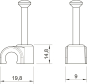 OBO 2012 35 SW ISO-Nagel-Clip 12mm L35 