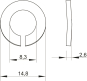 OBO LWS M8 A4 Federring M8 A4 2B 3405089 