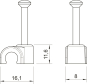 OBO 2009 25 LGR ISO-Nagel-Clip 9mm L25 