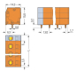 WAGO 739-233 Leiterplattenklemme,2,5 