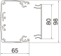 Hager Deckenanschlusssäule DAK8034009016 