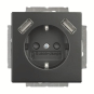 BJ Schuko/USB Steckdose  20 EUCB2USB-885 