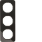 Berker Rahmen R.1 Glas, schwarz 10132116 