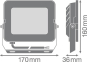LEDV FL COMP V 50W830 SYM 100 BK 