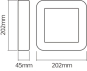 LEDV ENDURA STYLE SquareSQ 13 W DG 