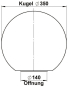 ALBE PMMA Kugeln, Opal, D = 350 90260074 