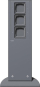 GIRA 134528 E-Säule 3x Leereinheit 491mm 