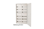 f-tronic Verteilerschrank 2feldrig VS2-8 