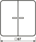 Jung Steuertaste 2-fa           CD1702WW 