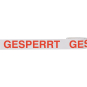 HEIN 186004 Klebeband GESPERRT weiß/rot 