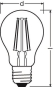 OSR PARATHOM 6,5-60W/827 806lm Filament 
