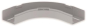 Unex Flachbogen 90° lichtgrau      66110 