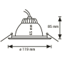 Rutec Druckguss Einbaustr.IP43     55909 