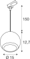 SLV LIGHT EYE  150 3  Pendel-    1008176 