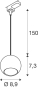 SLV LIGHT EYE  90 3  Pendel-     1008170 