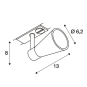 SLV AVO Spot m.1P.-Adaptersilber  144204 