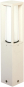 ALBE Sockelleuchte Alu weiß 1xTC- 680508 