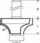 Bosch Abrundfräser 8mm R1     2608628343 