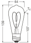 Osram Vintage 1906 LED 8W 922 Gold 