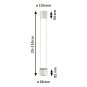 Paulmann URail Pendel Aldan 1x13W  94971 