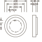Siteco Round 21 SWand-und  51MR34GD0421W 