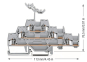 WAGO 280-550 Dreistockklemme,Durchgangs- 