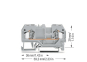 WAGO 281-901 2-Leiter-Durchgangsklemme,4 