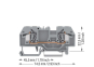 WAGO 282-901 2-Leiter-Durchgangsklemme,6 