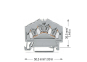 WAGO 280-646 4-Leiter-Durchgangsklemme, 