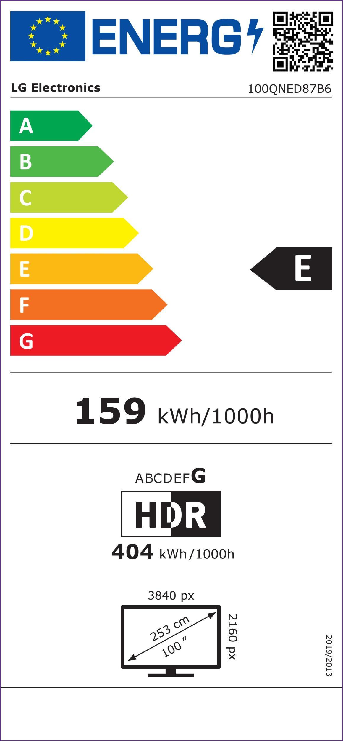 LG 100QNED87B6 sw Mini LED-TV 