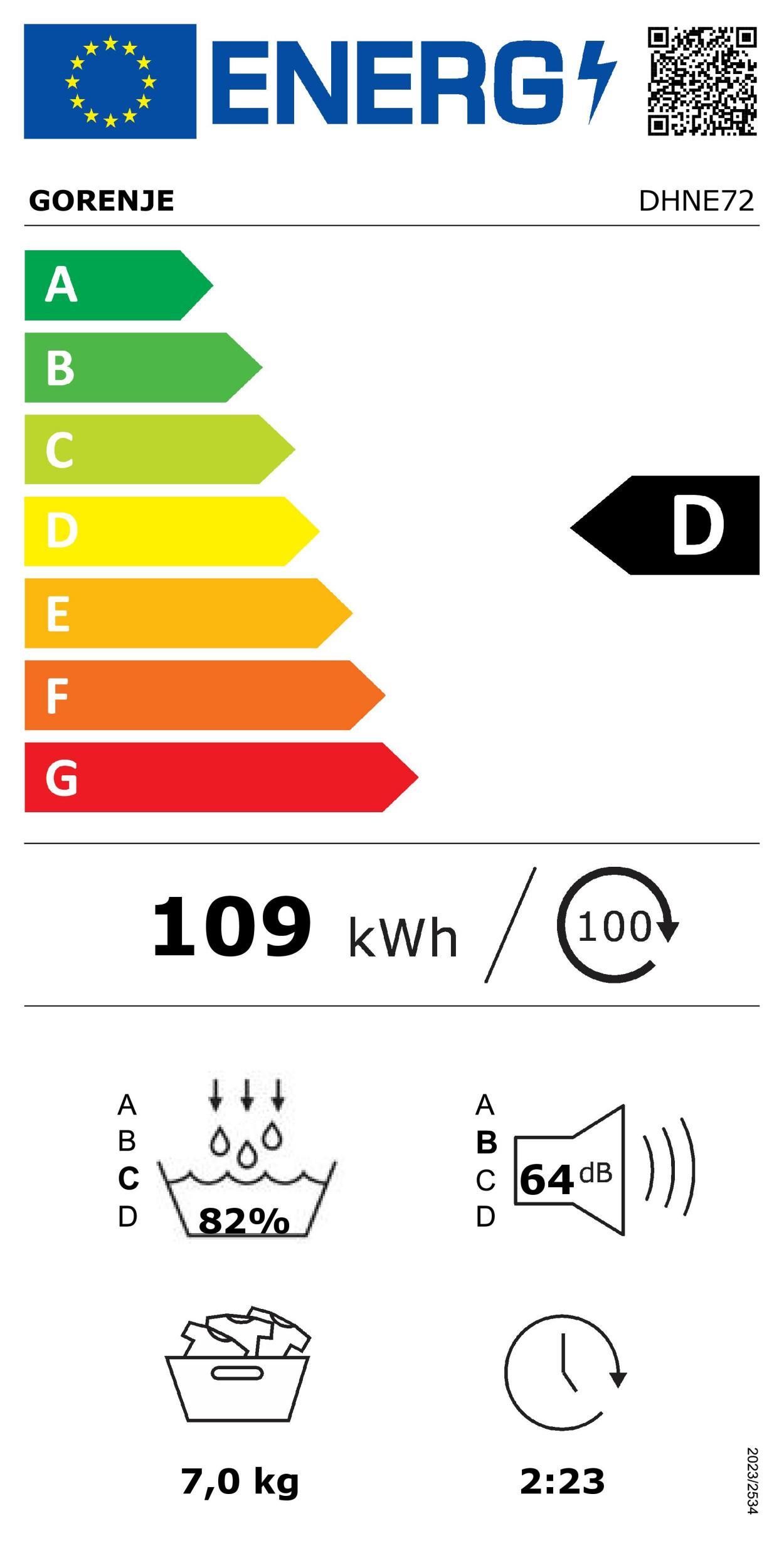 Gorenje DHNE 72 Wärmepumpentrockner 