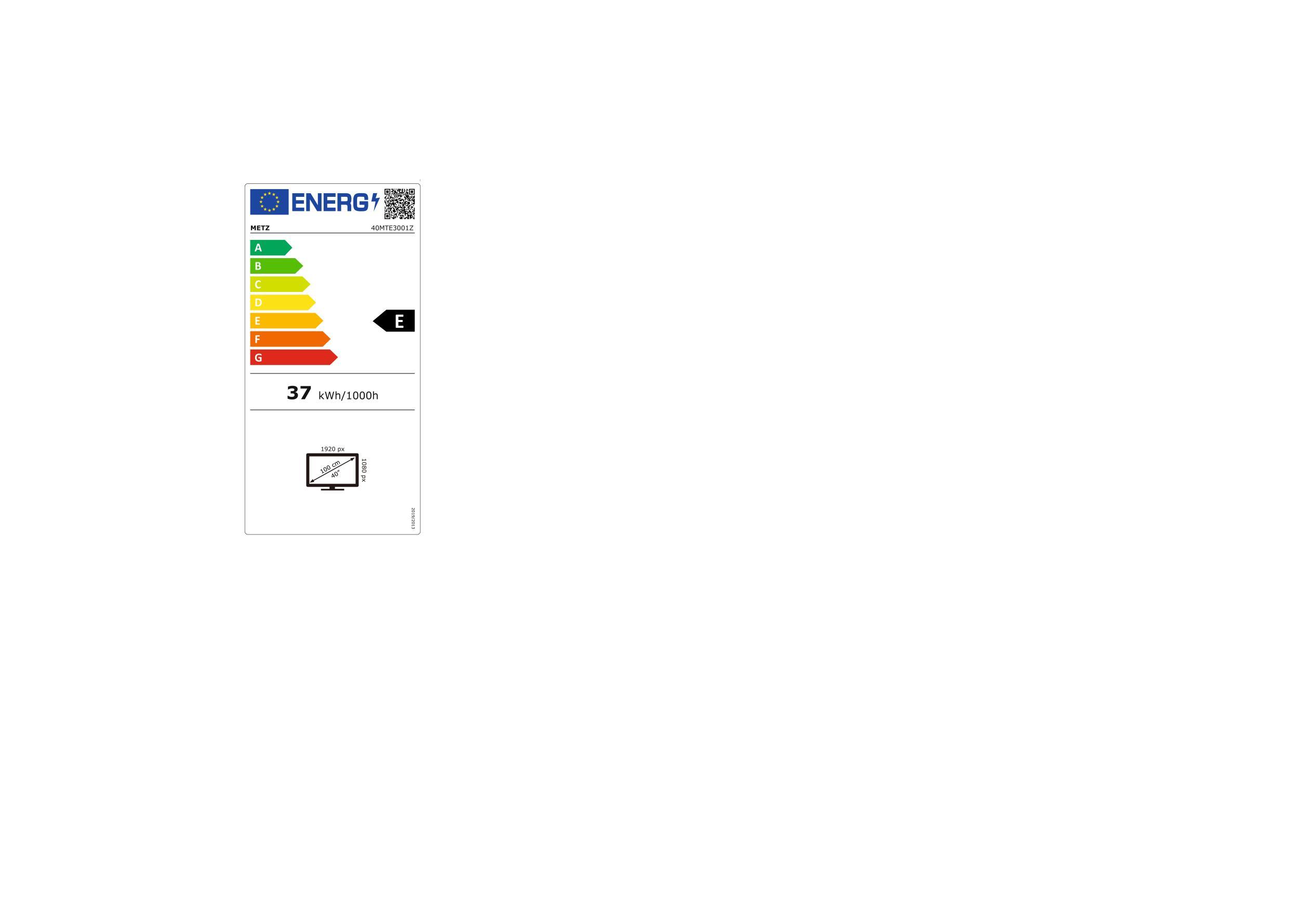Metz Blue 40MTE3001Z sw LED-TV 