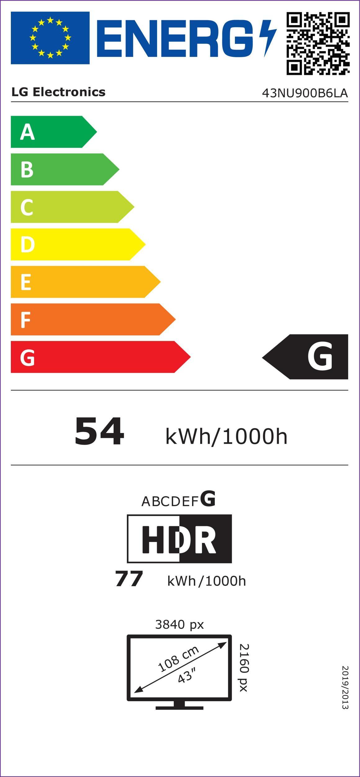 LG 43NU900B6LA sw NanoCell LED-TV 