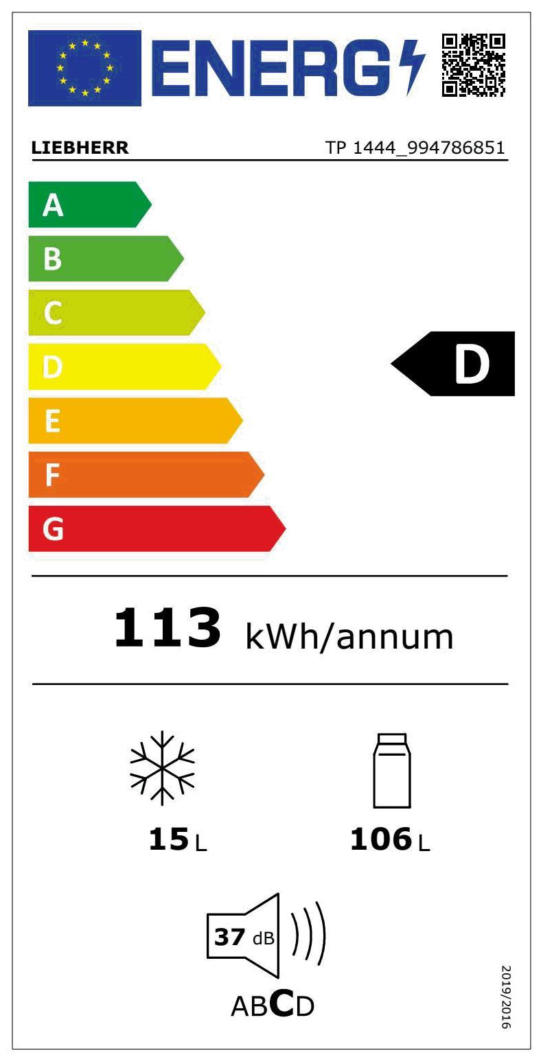 Liebherr TP 1444-20 Tischkühlschrank (A) 