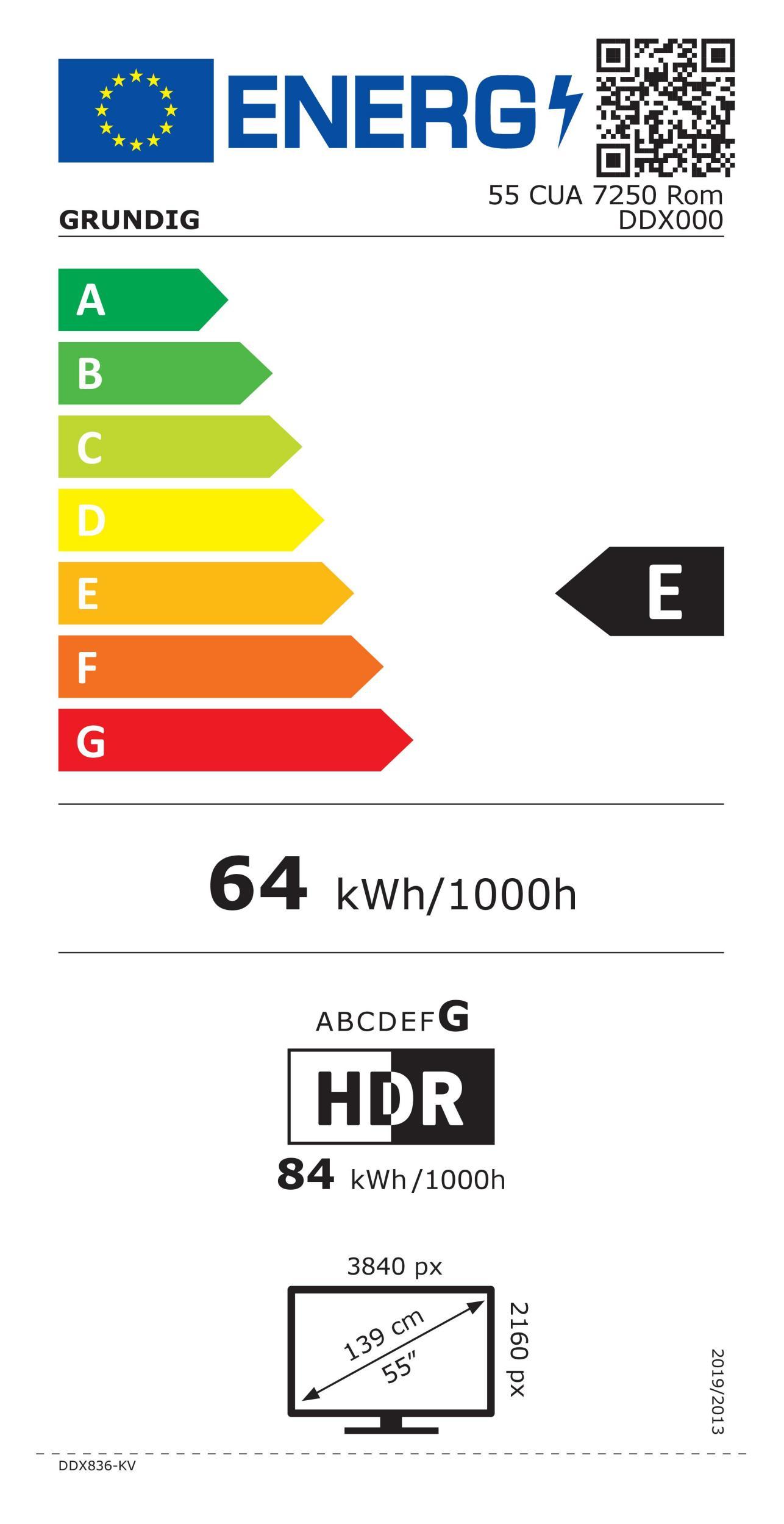 Grundig 55CUA7250 Rom anth LED-TV FH 