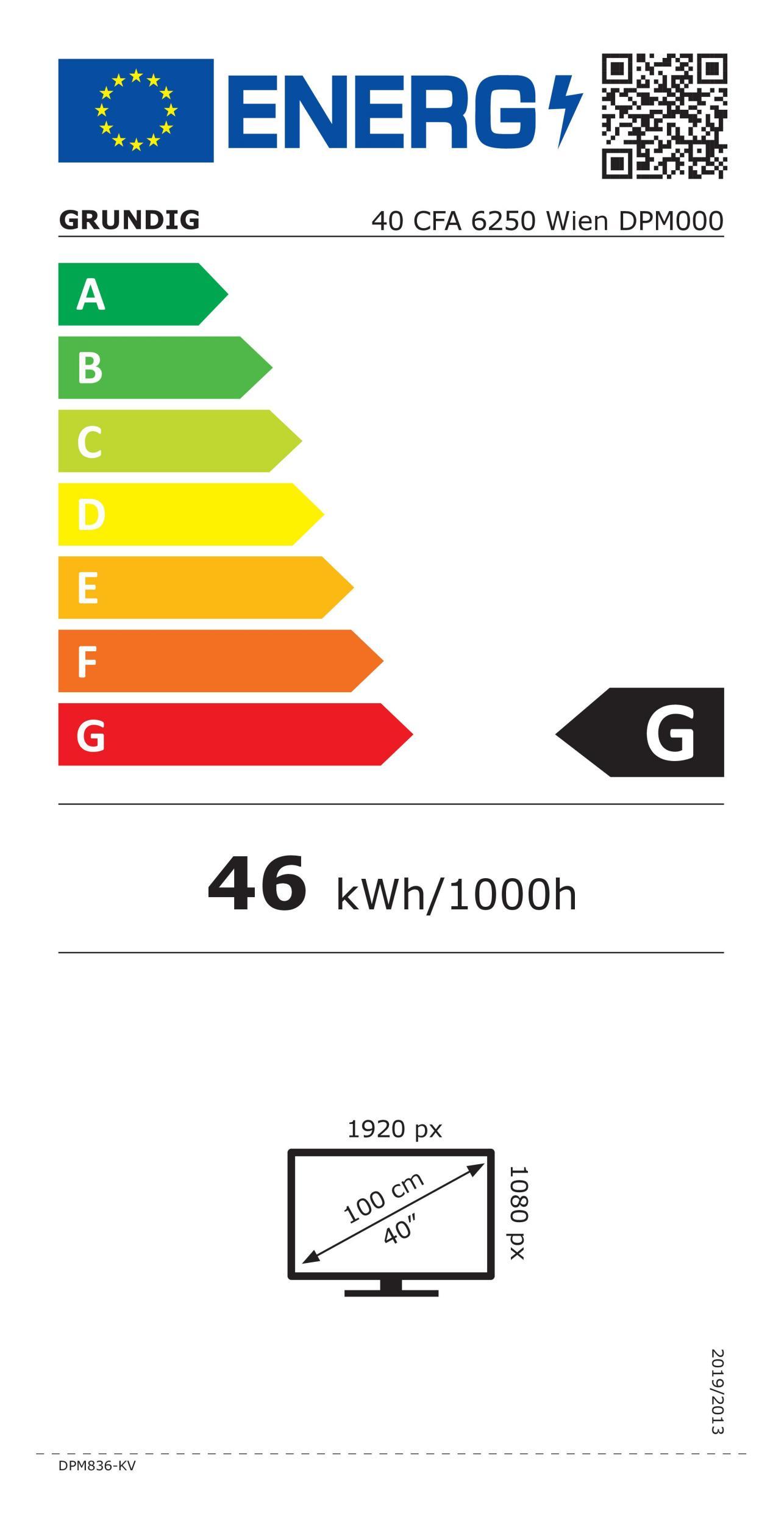 Grundig 40CFA6250 Wien sw LED-TV FH 